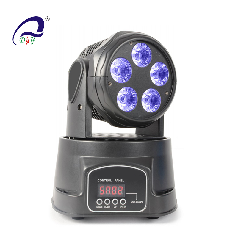 PL-12 5*15W RGBWA LED Mini Mobing Head Wash Light